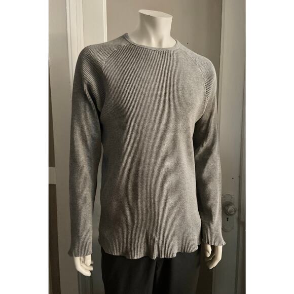 CLUB MONACO Gray Heavyweight Thermal Shirt sz L - Picture 1 of 9